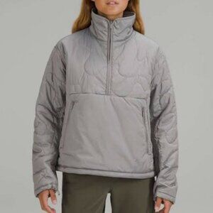 Lululemon Women's Insulated Quilted Pullover Half-zip Baggy Jacket Size 10